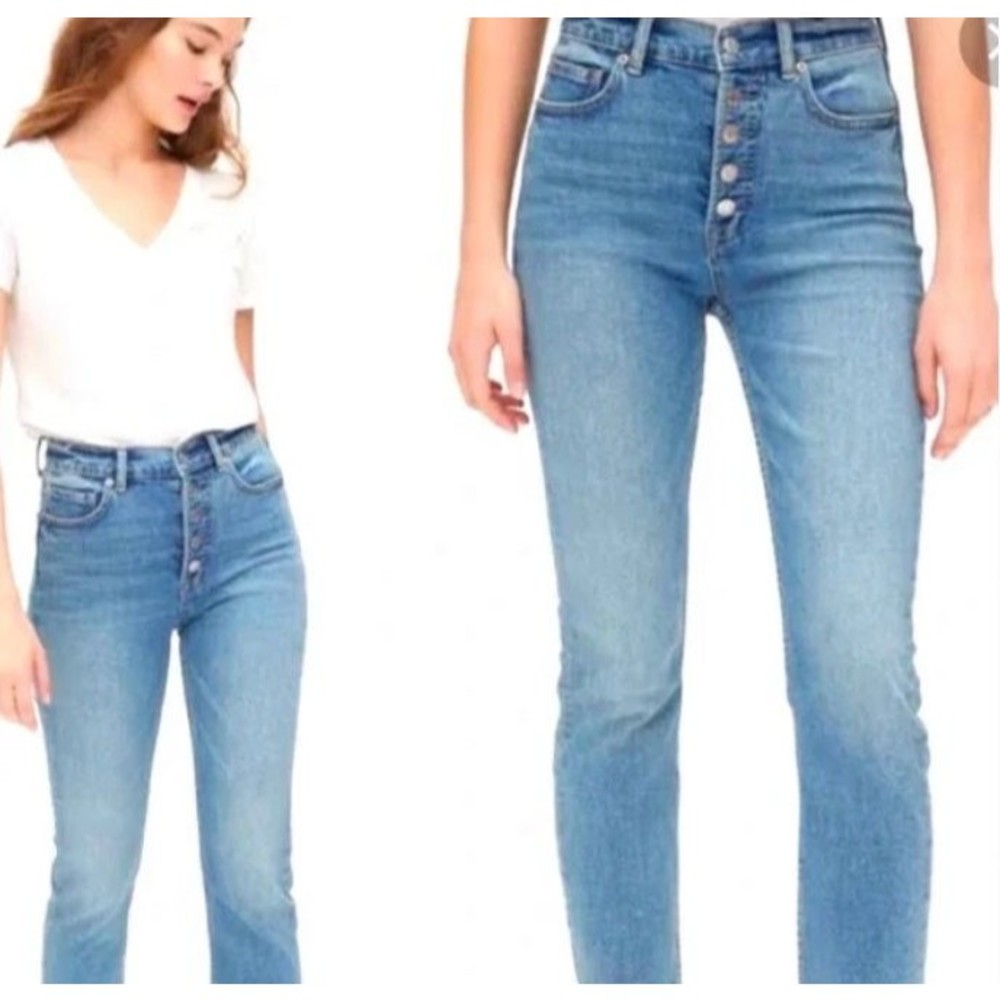 Button-Front GAP Jeans - 10 Tall